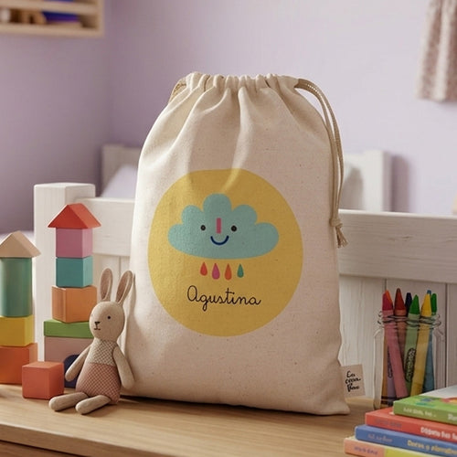 Bolsita con tu Nombre<br> MEDIDA 29 X 38 CM