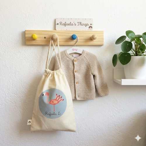 Bolsita con tu Nombre<br> MEDIDA 29 X 38 CM