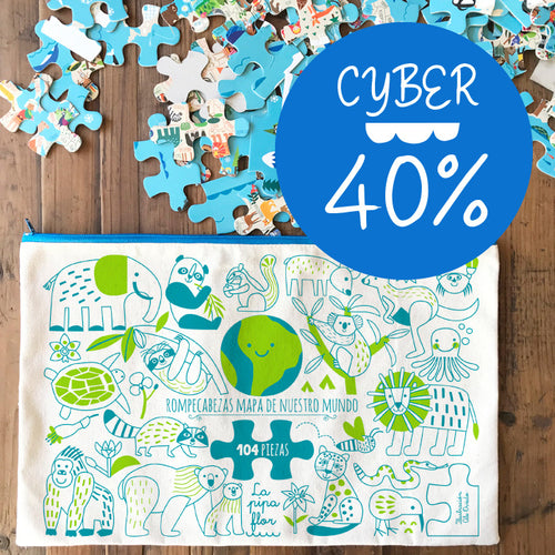 PUZZLE 104 PIEZAS<br> "MAPA DE NUESTRO MUNDO"