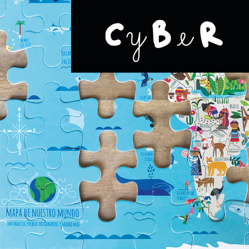 PUZZLE 104 PIEZAS<br> "MAPA DE NUESTRO MUNDO"