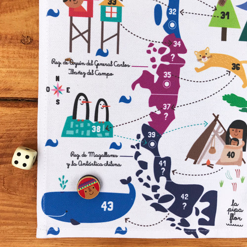 Juego de mesa<br>"Jugando a conocer Chile"